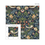 NW43702 Aves Garden peel and stick wallpaper scale from NextWall