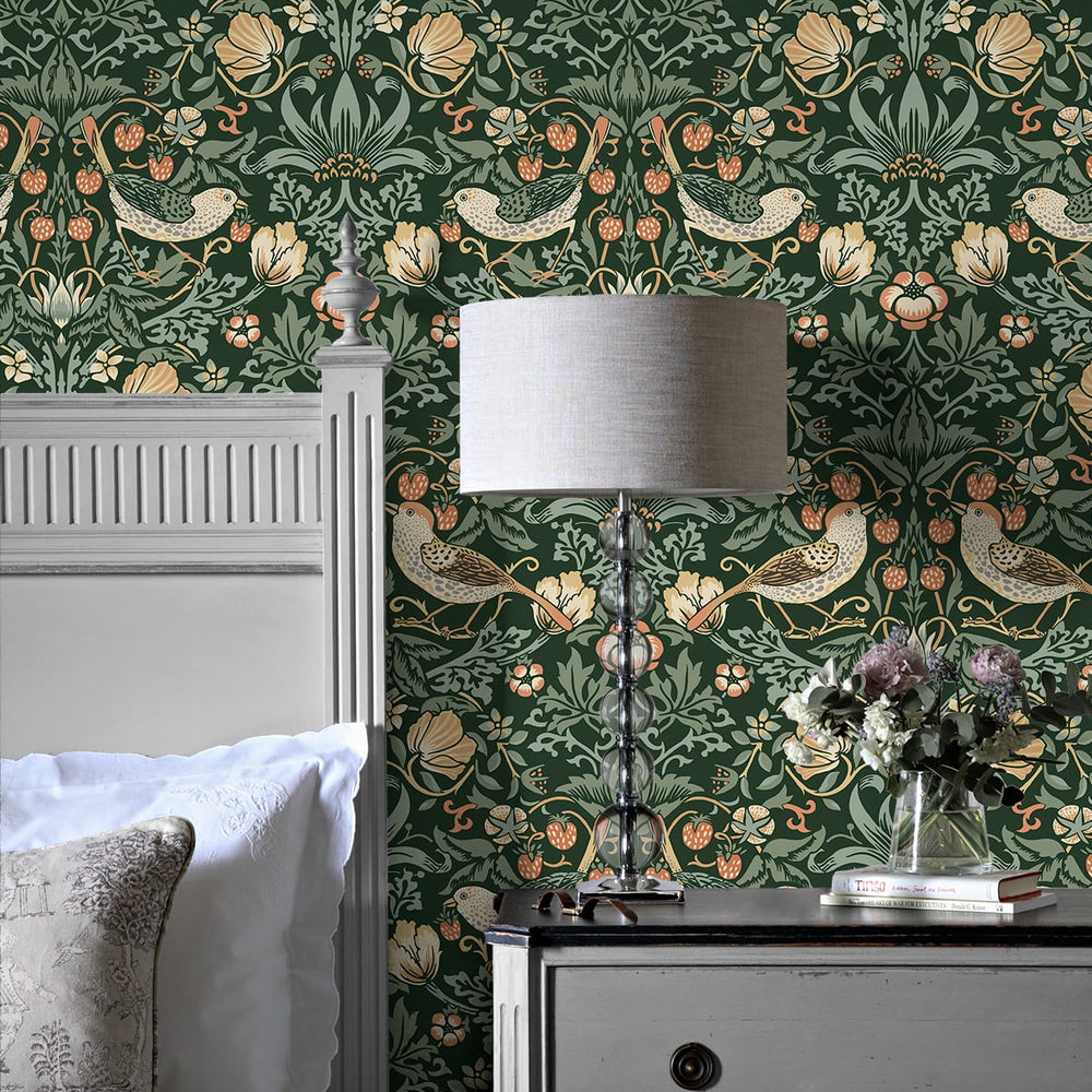
                  
                    NW43704 Aves Garden peel and stick wallpaper bedroom from NextWall
                  
                