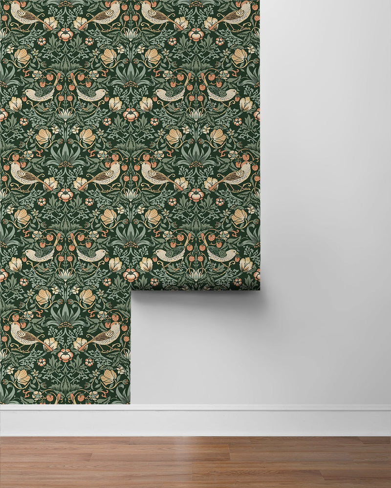 NW43704 Aves Garden peel and stick wallpaper roll from NextWall