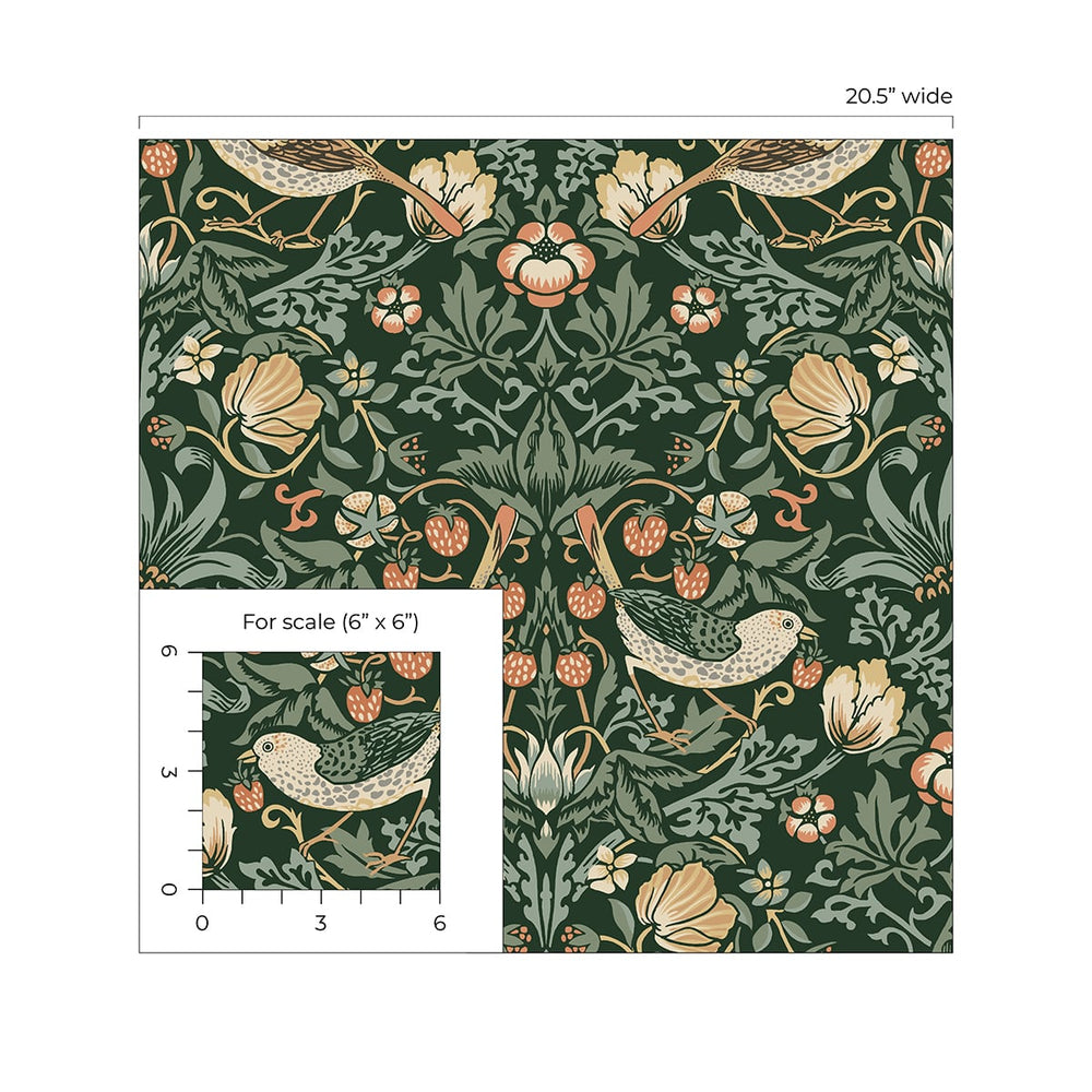 
                  
                    NW43704 Aves Garden peel and stick wallpaper scale from NextWall
                  
                
