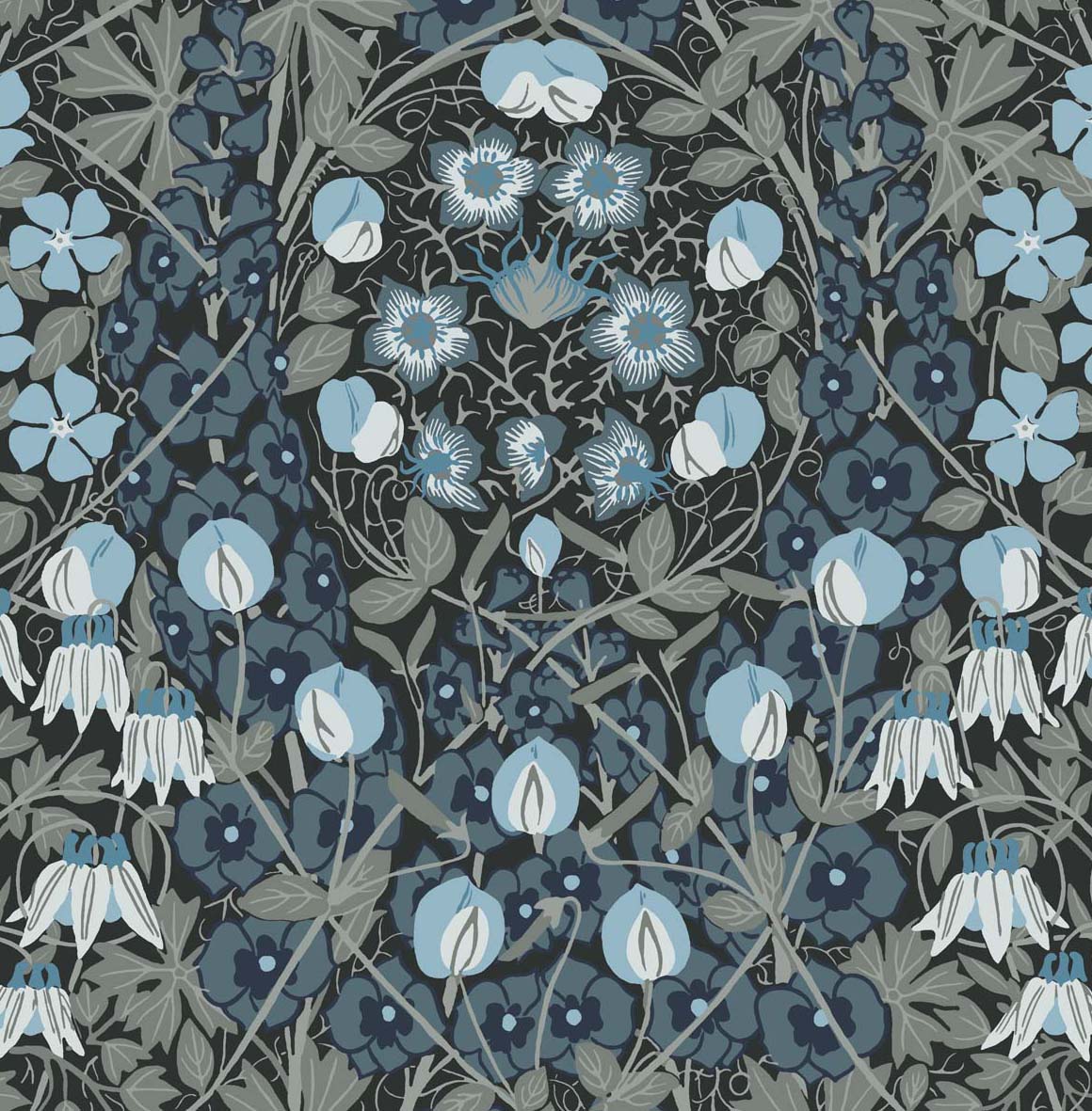 Vintage peel and stick wallpaper floral NW43802 from NextWall