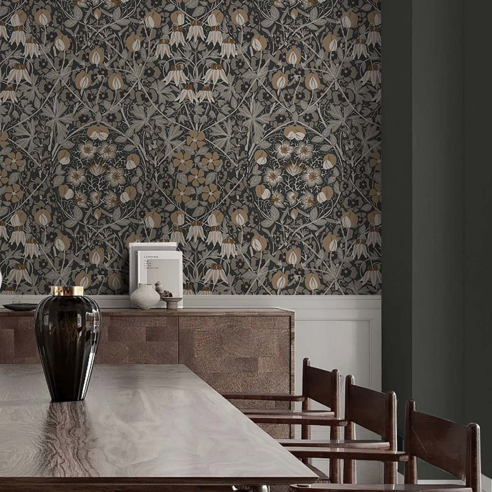 
                  
                    Vintage peel and stick wallpaper floral dining room NW43805 from NextWall
                  
                