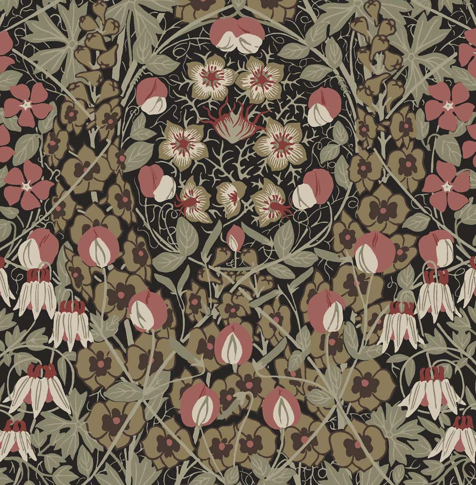 Vintage peel and stick wallpaper floral NW43806 from NextWall