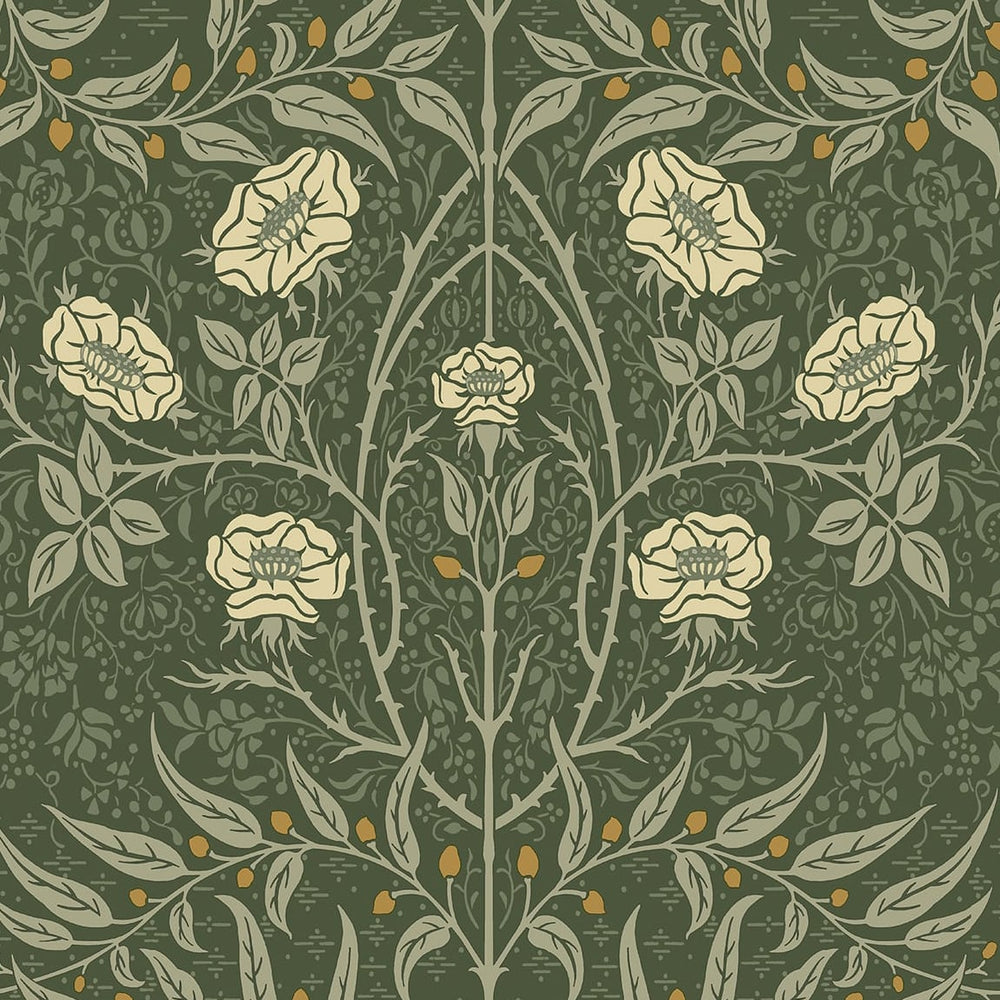 
                  
                    Vintage floral peel and stick NW43904 Stenciled Floral removable wallpaper from NextWall
                  
                