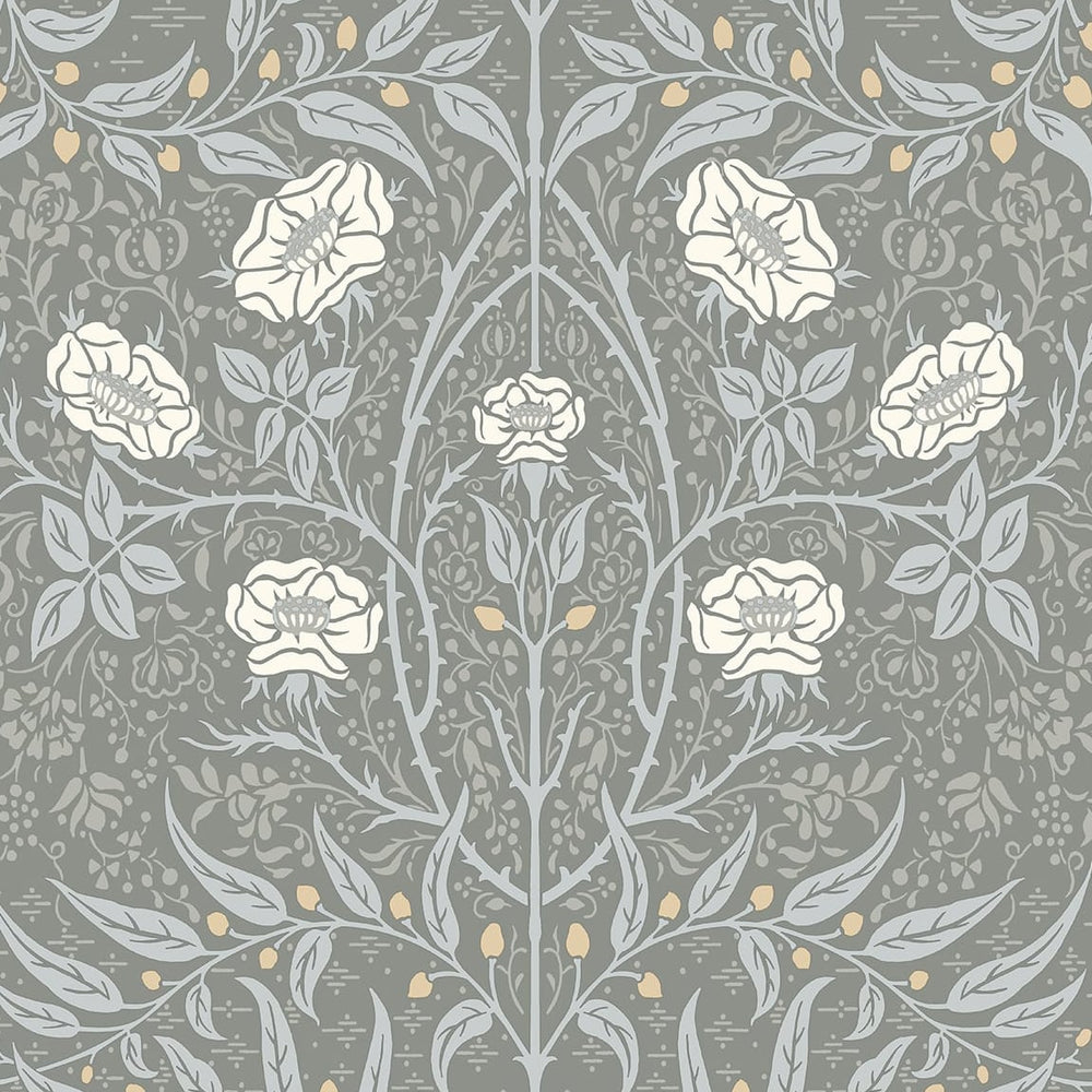 
                  
                    Vintage floral peel and stick NW43908 Stenciled Floral removable wallpaper from NextWall
                  
                