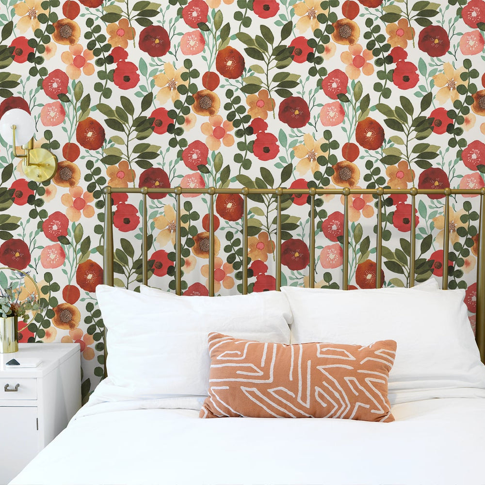 
                  
                    NW44001 garden dance floral peel and stick wallpaper bedroom from NextWall
                  
                