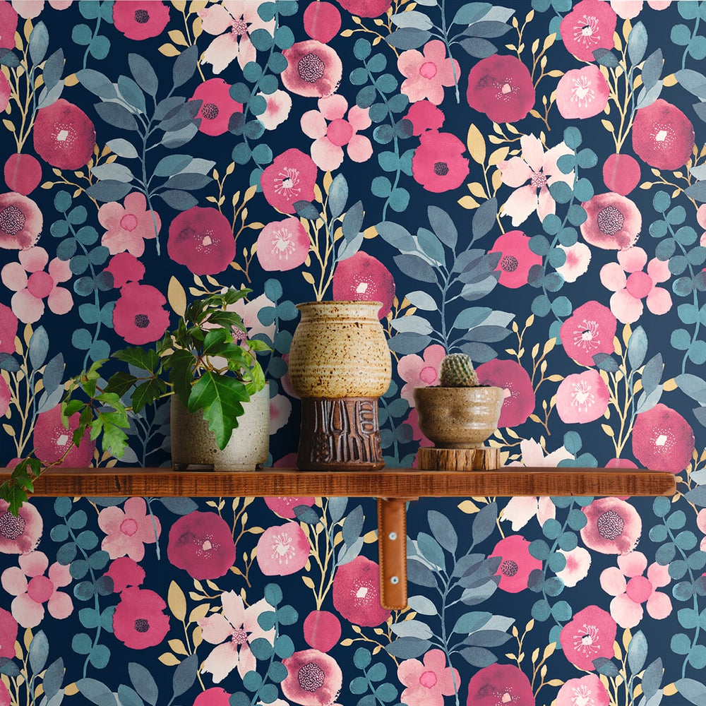 
                  
                    NW44002 garden dance floral peel and stick wallpaper decor from NextWall
                  
                