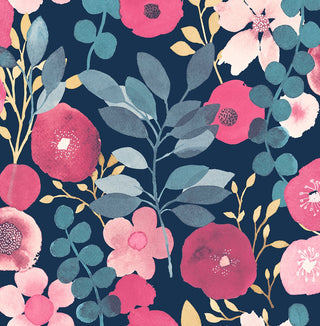 NW44002 garden dance floral peel and stick wallpaper from NextWall