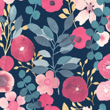 NW44002 garden dance floral peel and stick wallpaper from NextWall
