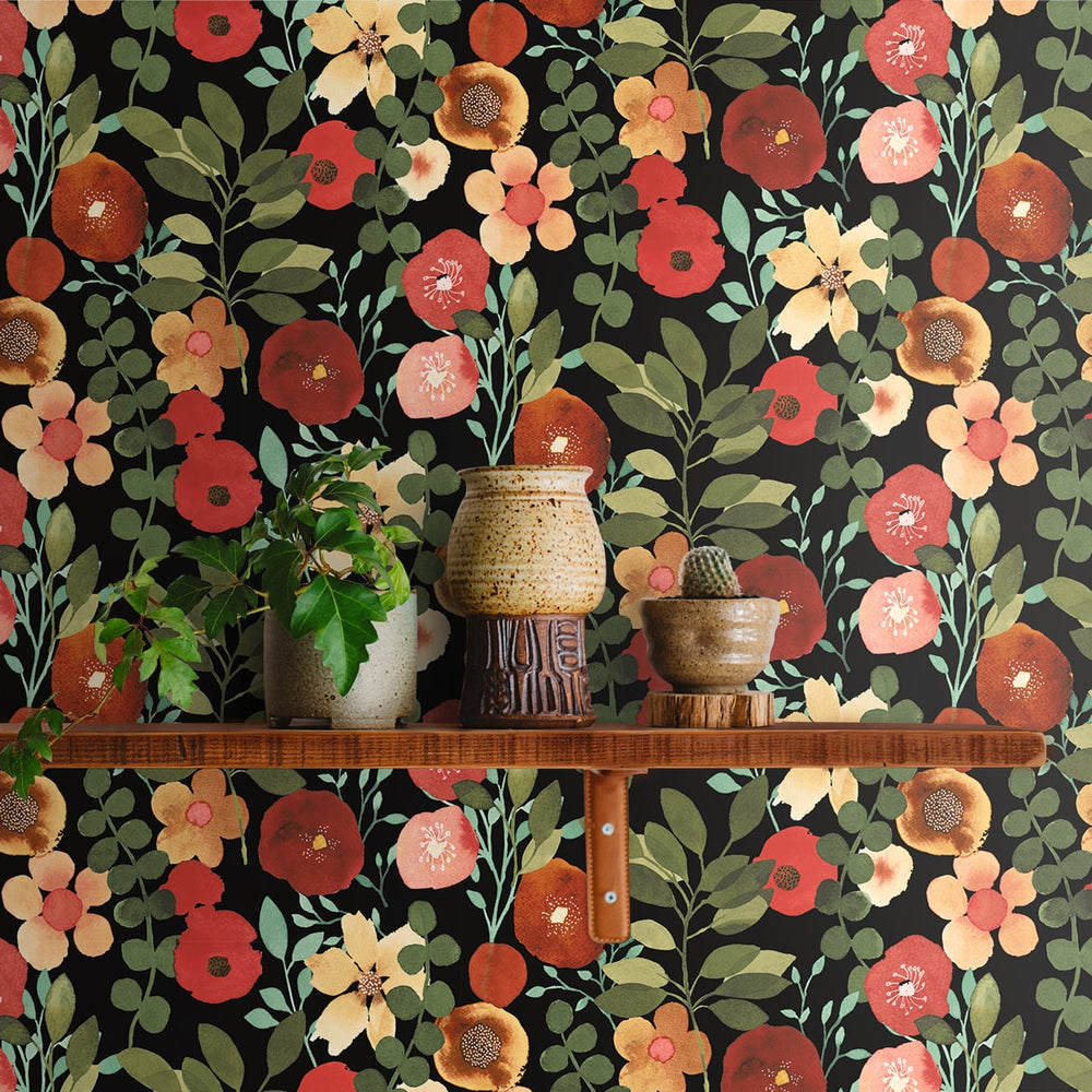 
                  
                    NW44005 garden dance floral peel and stick wallpaper decor from NextWall
                  
                