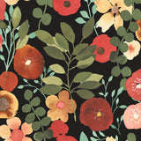 NW44005 garden dance floral peel and stick wallpaper from NextWall