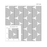 Retro peel and stick geometric wallpaper scale NW44200 from NextWall