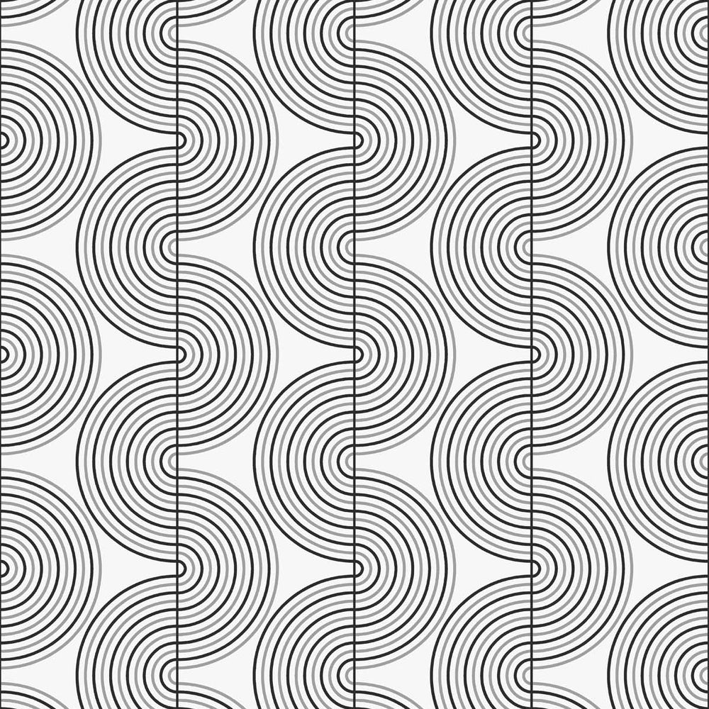 Retro peel and stick geometric wallpaper NW44200 from NextWall