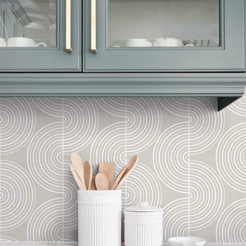 
                  
                    Retro peel and stick geometric wallpaper kitchen NW44205 from NextWall
                  
                