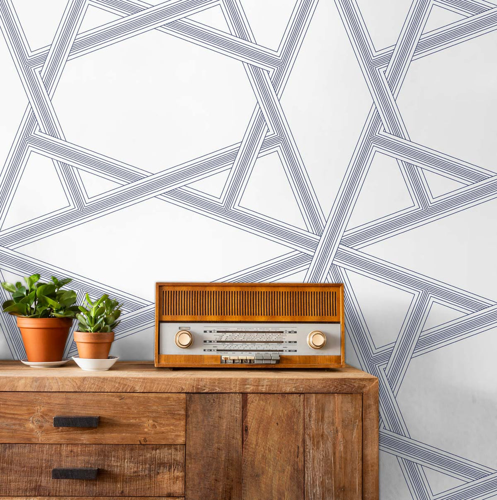 Geometric peel and stick wallpaper decor NW44302 from NextWall