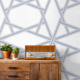 Geometric peel and stick wallpaper decor NW44302 from NextWall
