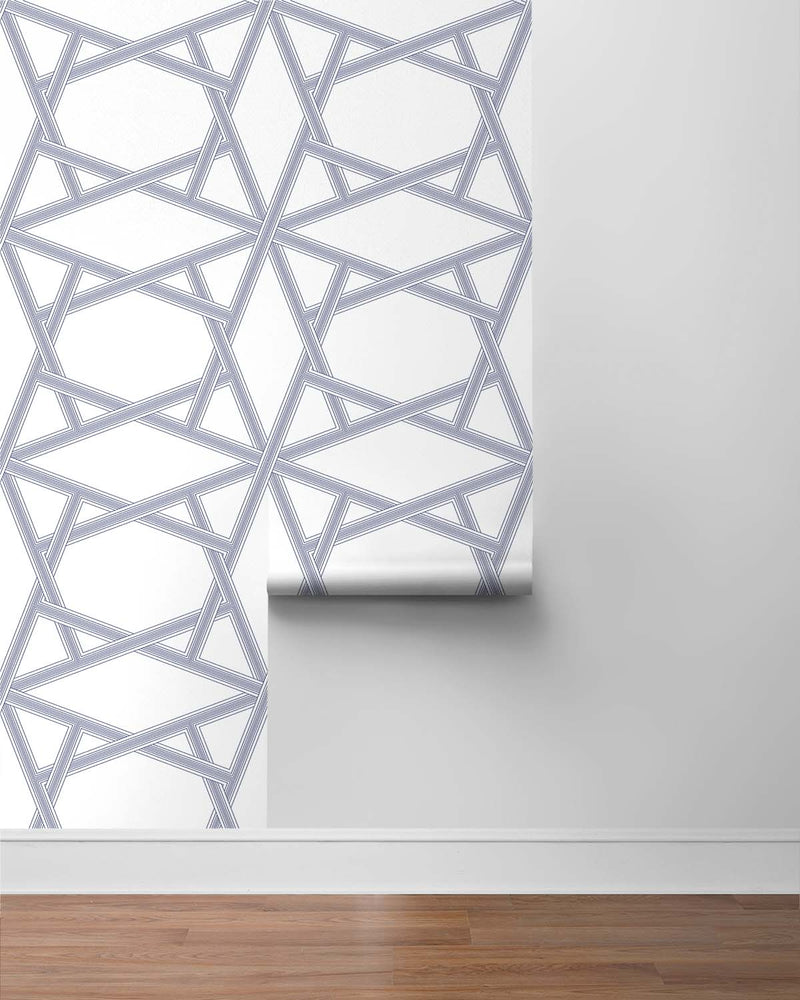 Geometric peel and stick wallpaper roll NW44302 from NextWall