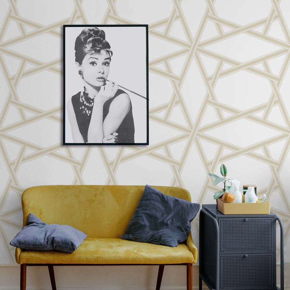 
                  
                    Geometric peel and stick wallpaper decor NW44303 from NextWall
                  
                