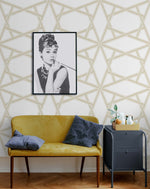 Geometric peel and stick wallpaper decor NW44303 from NextWall