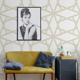 Geometric peel and stick wallpaper decor NW44303 from NextWall