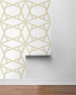 Geometric peel and stick wallpaper roll NW44303 from NextWall