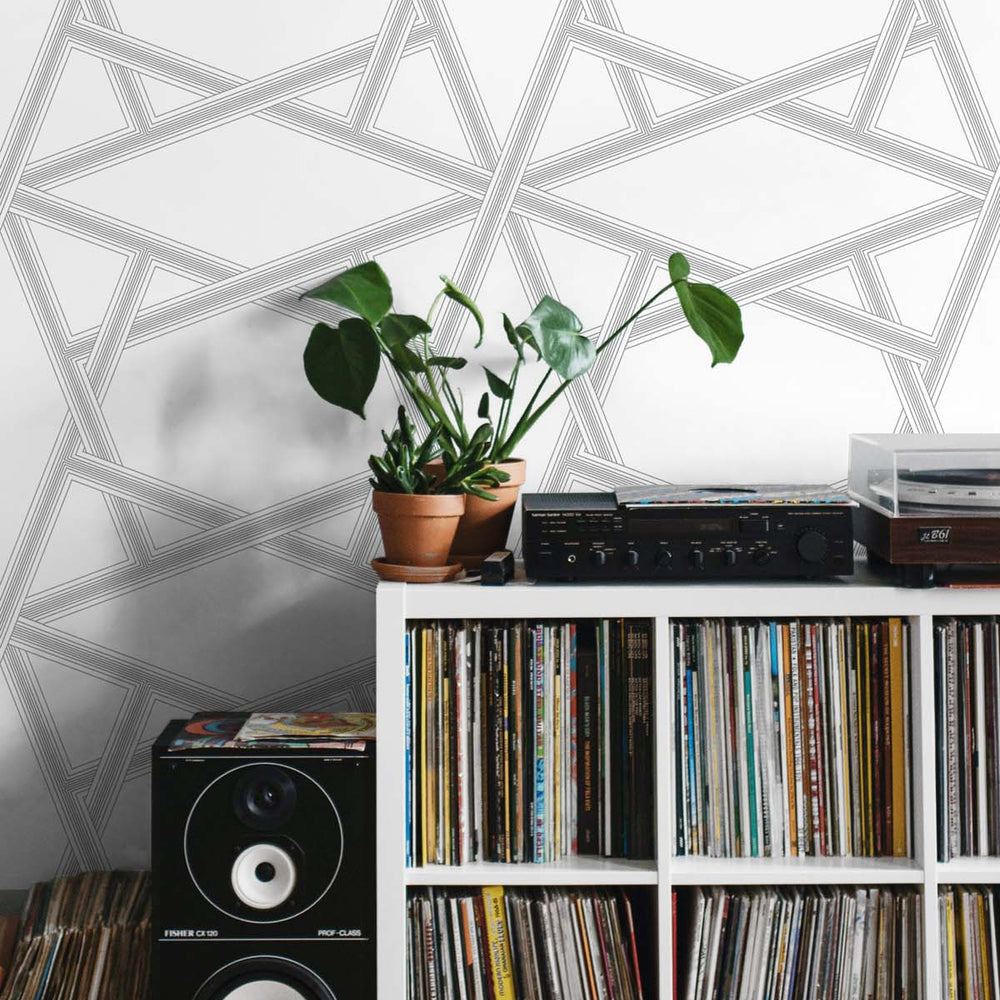 
                  
                    Geometric peel and stick wallpaper decor NW44305 from NextWall
                  
                
