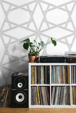 Geometric peel and stick wallpaper decor NW44305 from NextWall