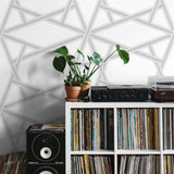 Geometric peel and stick wallpaper decor NW44305 from NextWall