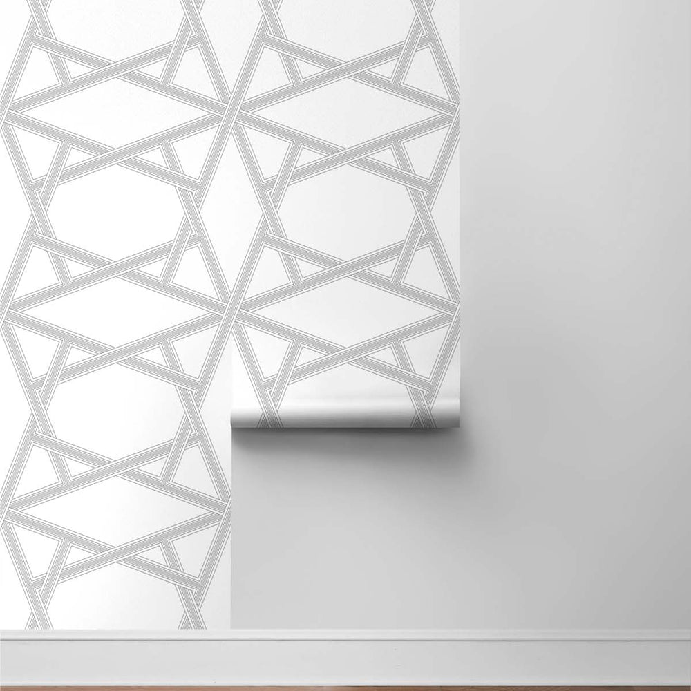
                  
                    Geometric peel and stick wallpaper roll NW44305 from NextWall
                  
                