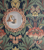 Vintage floral peel and stick wallpaper accent NW44402 from NextWall