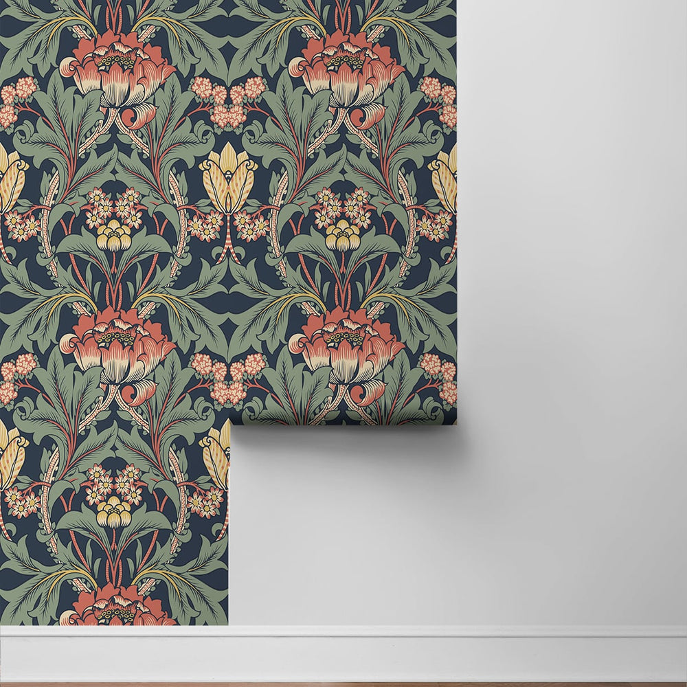 
                  
                    Vintage floral peel and stick wallpaper roll NW44402 from NextWall
                  
                