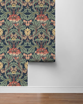 Vintage floral peel and stick wallpaper roll NW44402 from NextWall