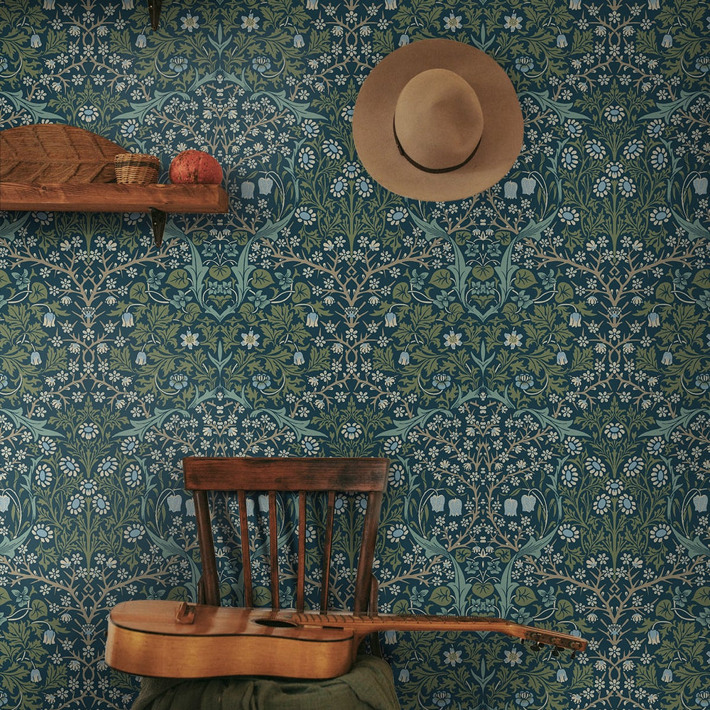 
                  
                    Floral peel and stick wallpaper accent NW44502 from NextWall
                  
                
