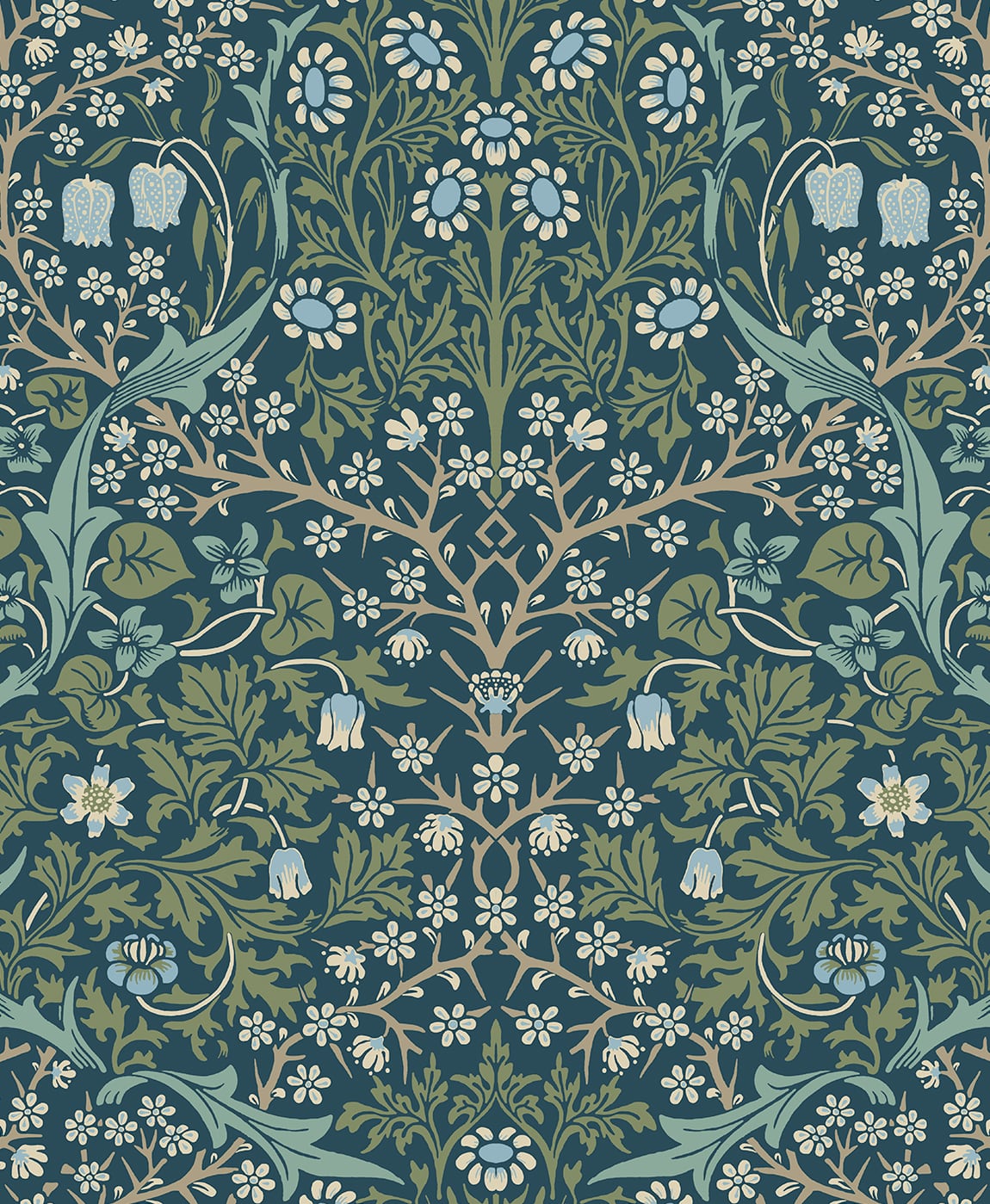 Floral peel and stick wallpaper NW44502 from NextWall