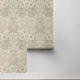 Floral peel and stick wallpaper roll NW44506 from NextWall