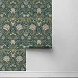 Floral peel and stick wallpaper roll NW44604 from NextWall