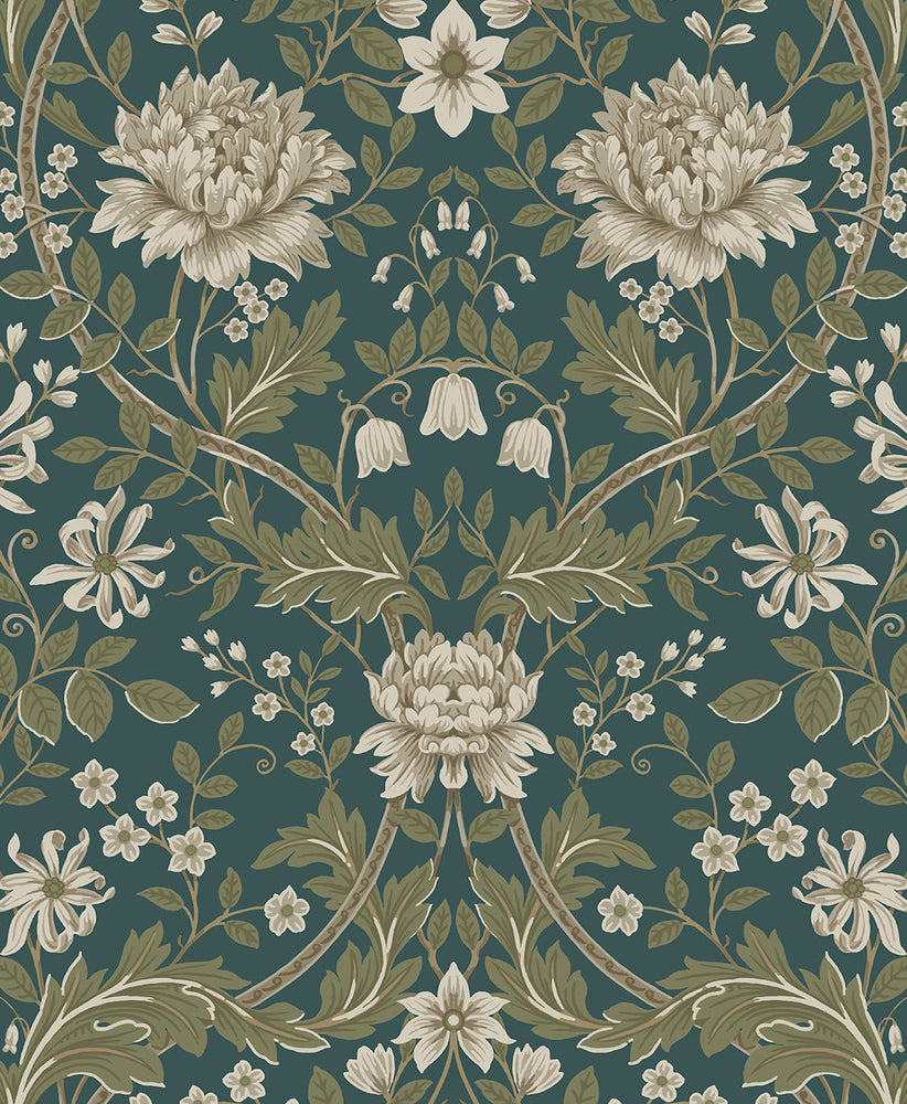 Peony Floral Peel and Stick Wallpaper
