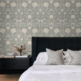 Floral peel and stick wallpaper bedroom NW44608 from NextWall