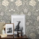 Floral peel and stick wallpaper decor NW44608 from NextWall