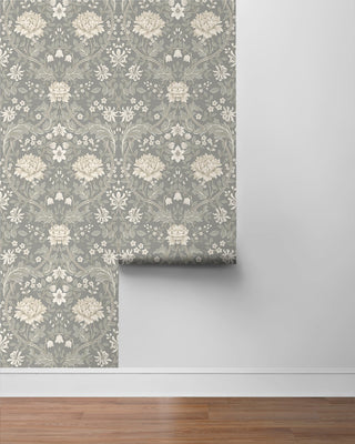 Floral peel and stick wallpaper roll NW44608 from NextWall