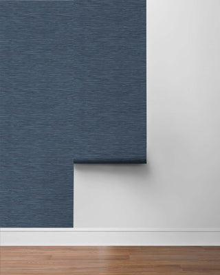 Faux grasscloth peel and stick wallpaper roll NW44702 from NextWall