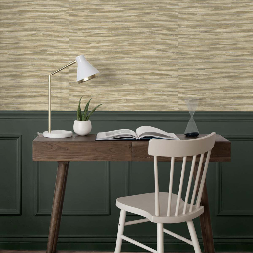 
                  
                    Faux grasscloth peel and stick wallpaper decor NW44706 from NextWall 
                  
                