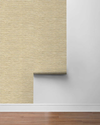 Faux grasscloth peel and stick wallpaper roll NW44706 from NextWall 