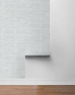 Faux grasscloth peel and stick wallpaper roll NW44708 from NextWall