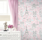 Paris peel and stick wallpaper decor NW44801 from NextWall