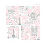 Paris peel and stick wallpaper scale NW44801 from NextWall