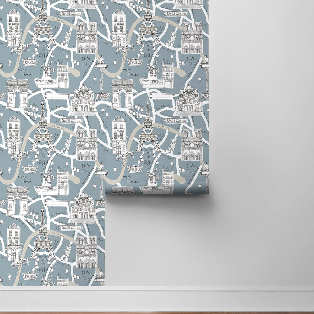 
                  
                    Paris peel and stick wallpaper roll NW44802 from NextWall
                  
                