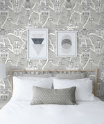 Paris peel and stick wallpaper bedroom NW44808 from NextWall