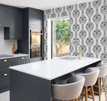 Floral peel and stick wallpaper kitchen NW45000 from NextWall