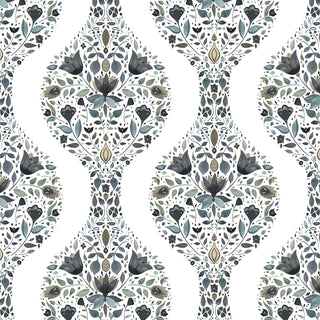 Floral peel and stick wallpaper NW45000 from NextWall